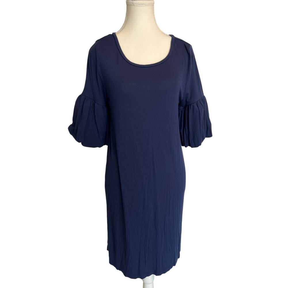 Lilly Pulitzer | Lindell Dress | True Navy Puff Sleeve T-Shirt Dress | Small